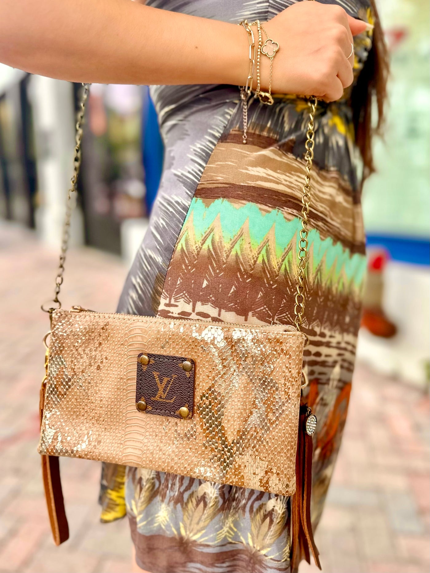 Sandy Upcycled Crossbody Purse