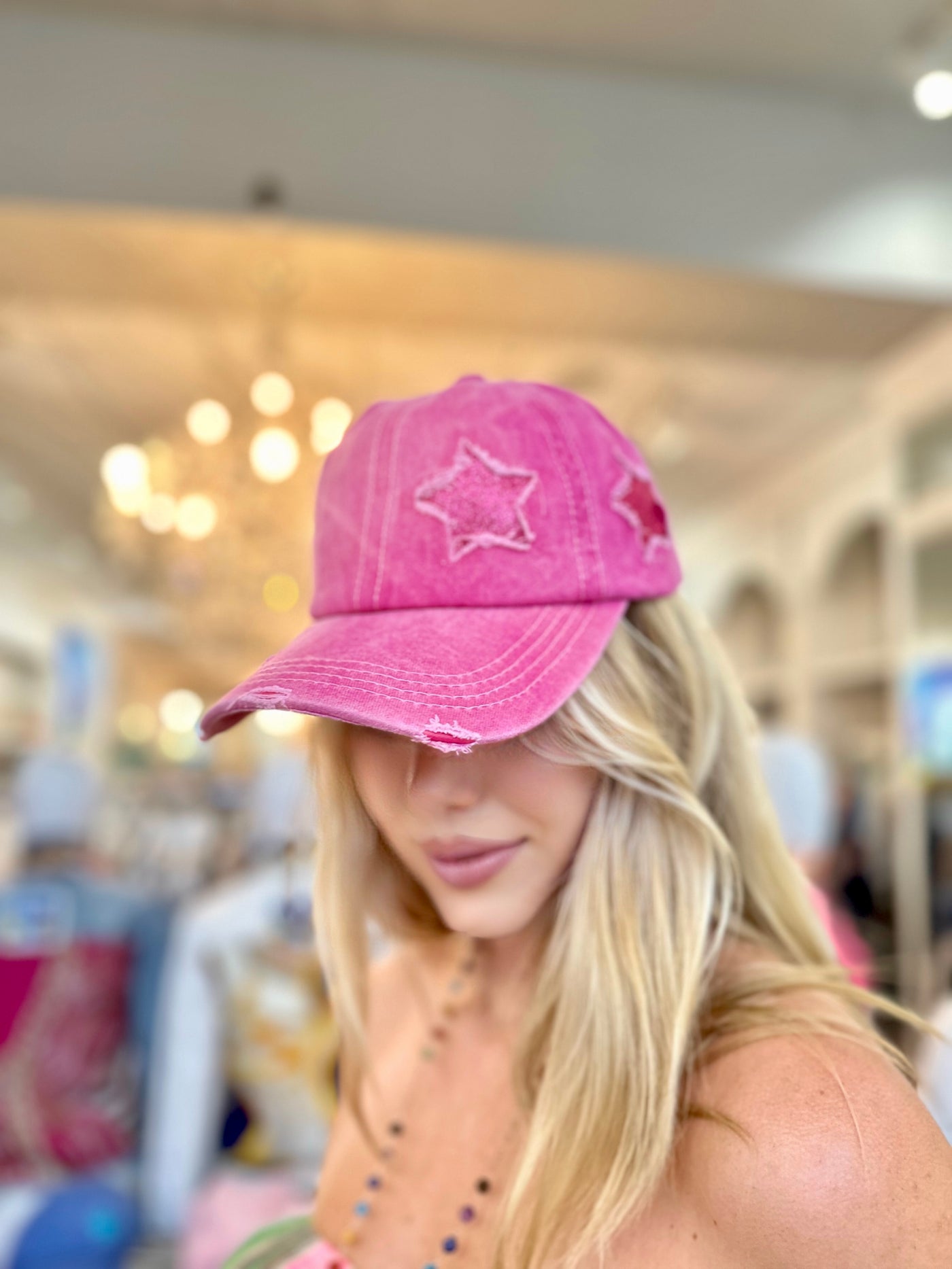 Glitter Star Baseball Hat