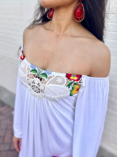 Caterina Off the Shoulder Mini Dress