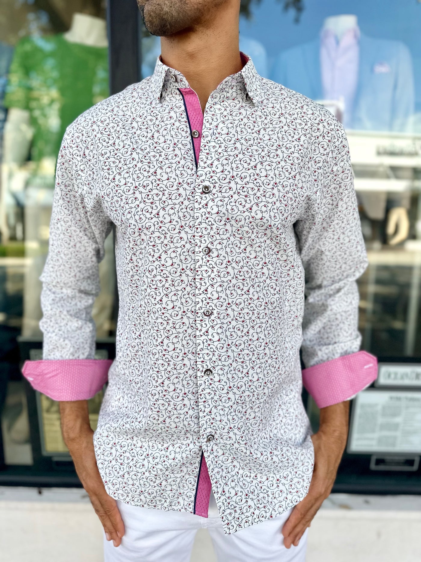 Charles Long Sleeve Button Down