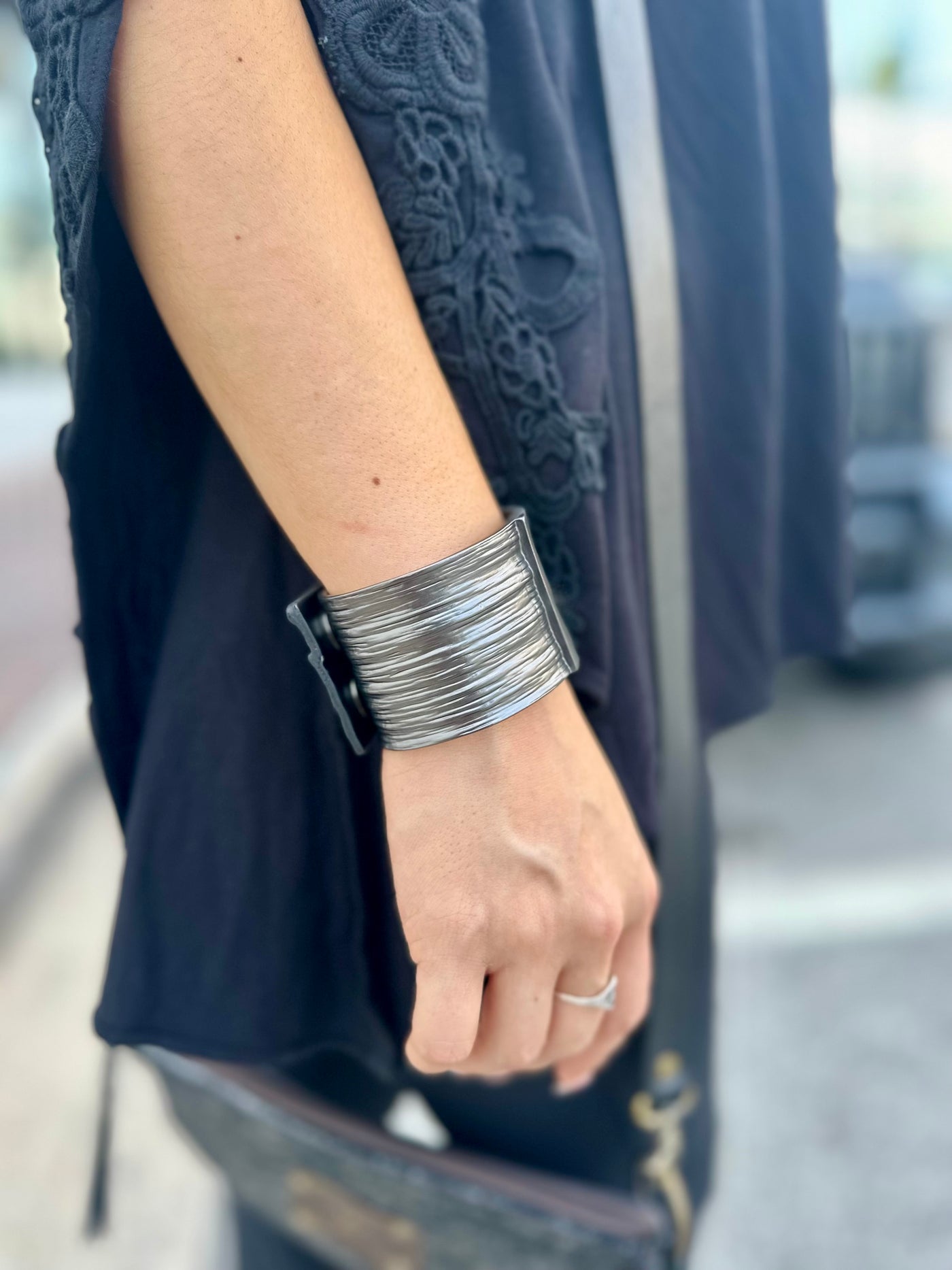 Gunmetal Cuff Bracelet