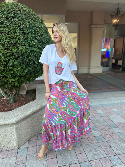 Pretty in Paisley Maxi Skirt