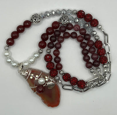 Carmen Agate Pendant Necklace