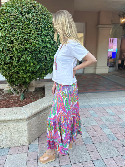 Pretty in Paisley Maxi Skirt