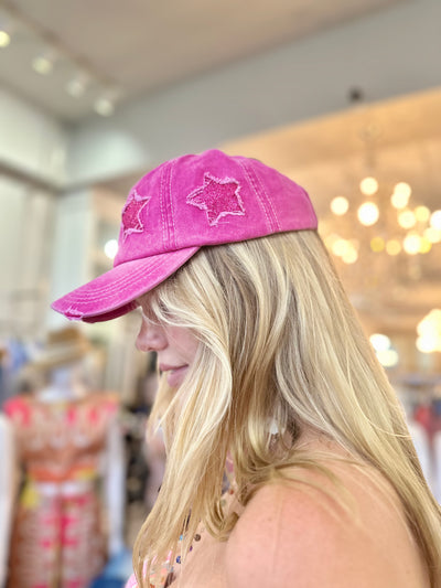 Glitter Star Baseball Hat