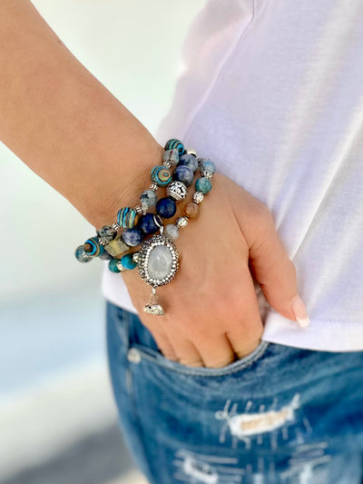 Cosette Blue Agate Bracelet