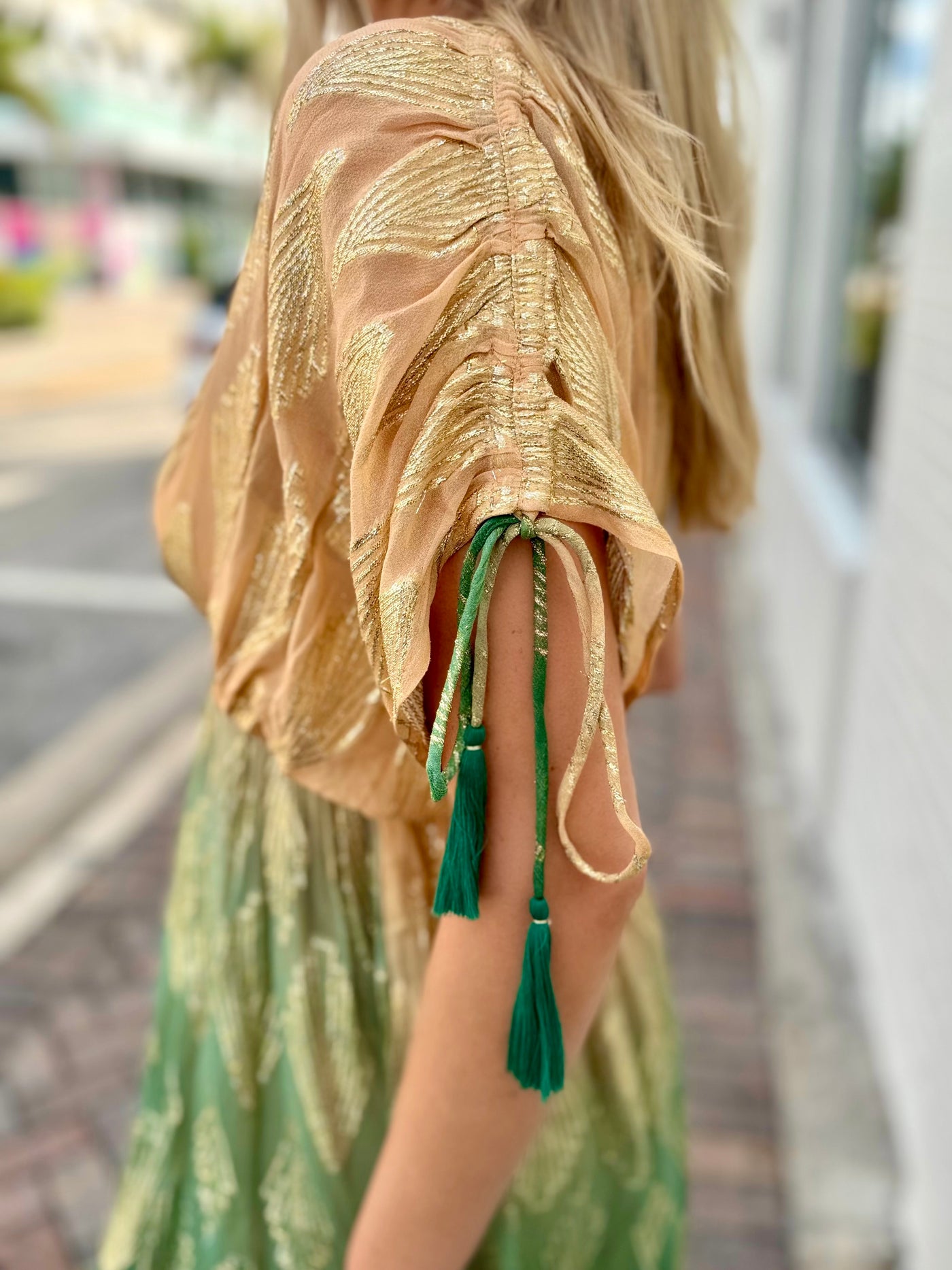 Golden Seashell Maxi Dress – Bolufe Boutique