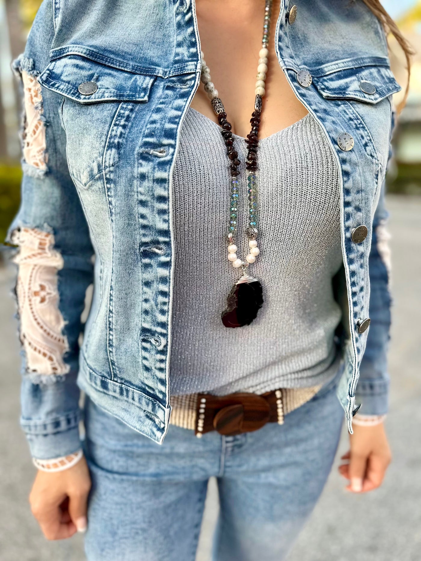 Lace & Denim Jean Jacket