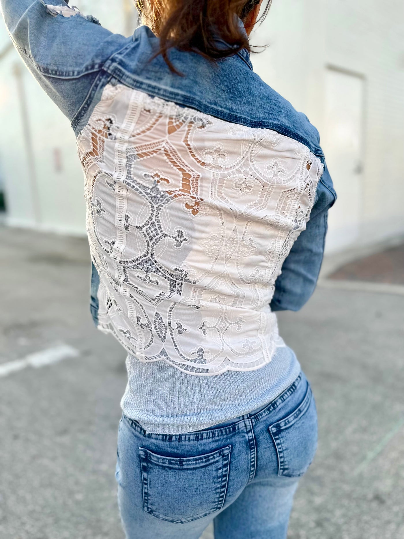 Lace & Denim Jean Jacket