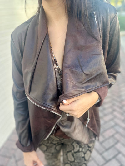 Zoie Faux Leather Jacket