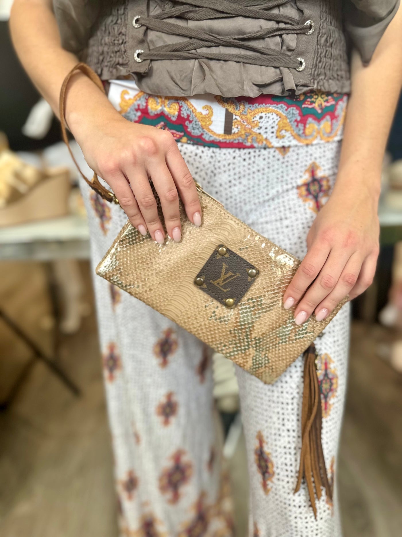 Sandy Upcycled Crossbody Purse