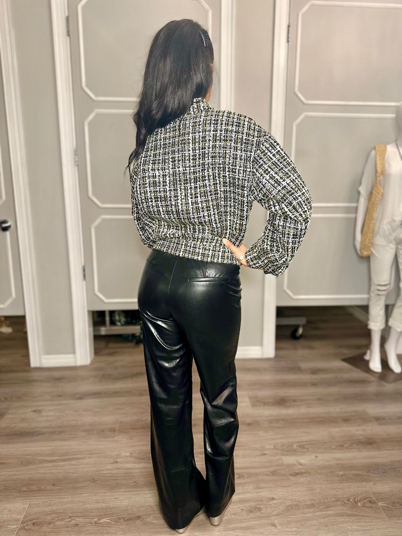 Luxe Flare Faux Leather Pants