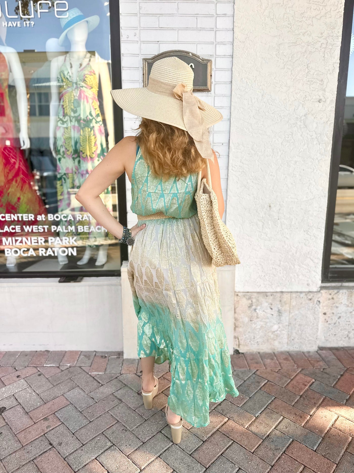 Bianca Bow Straw Floppy Hat