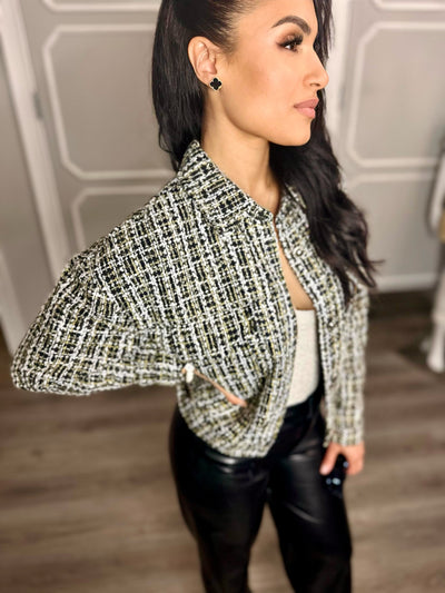 Maria Metallic Tweed Jacket