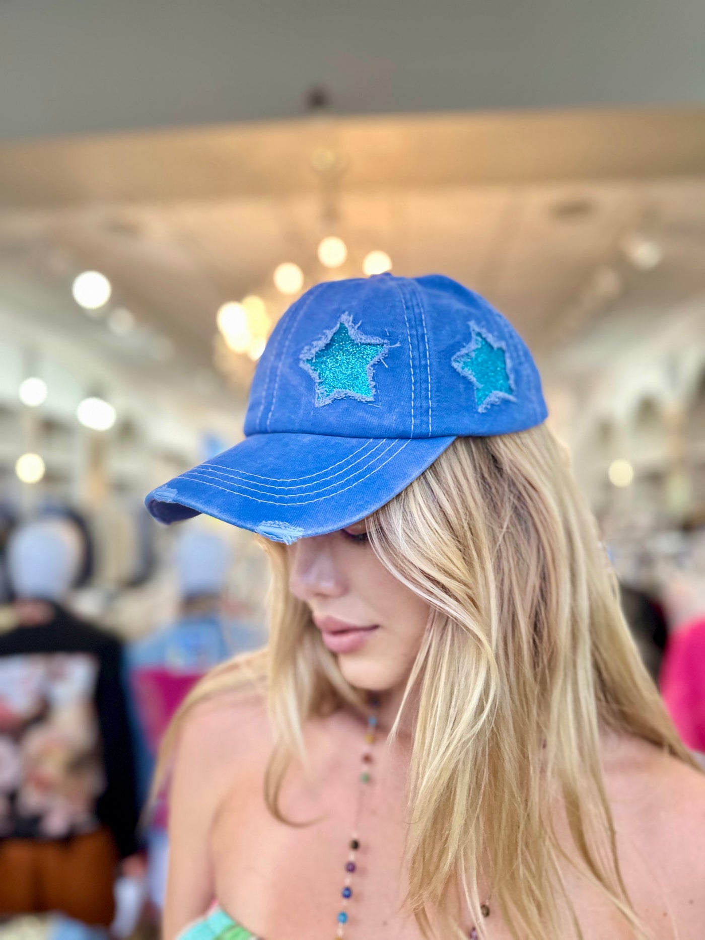 Glitter Star Baseball Hat