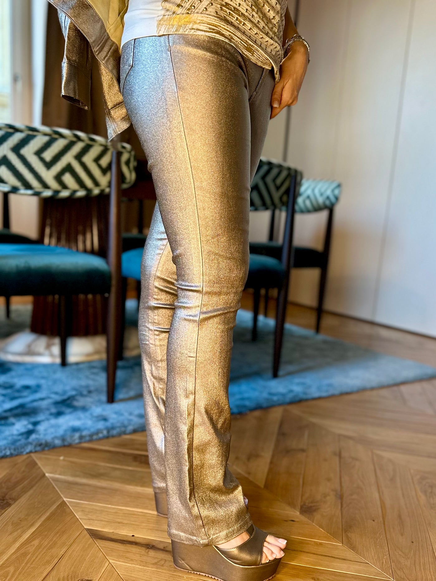 Eliana Metallic Pants - PREORDER