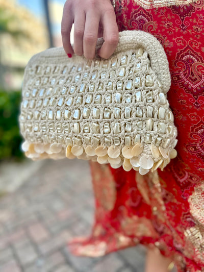 Pearl Ocean Whisper Clutch Bag