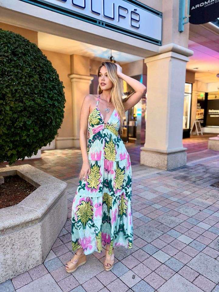 seabreeze maxi dress pink FINAL SALE