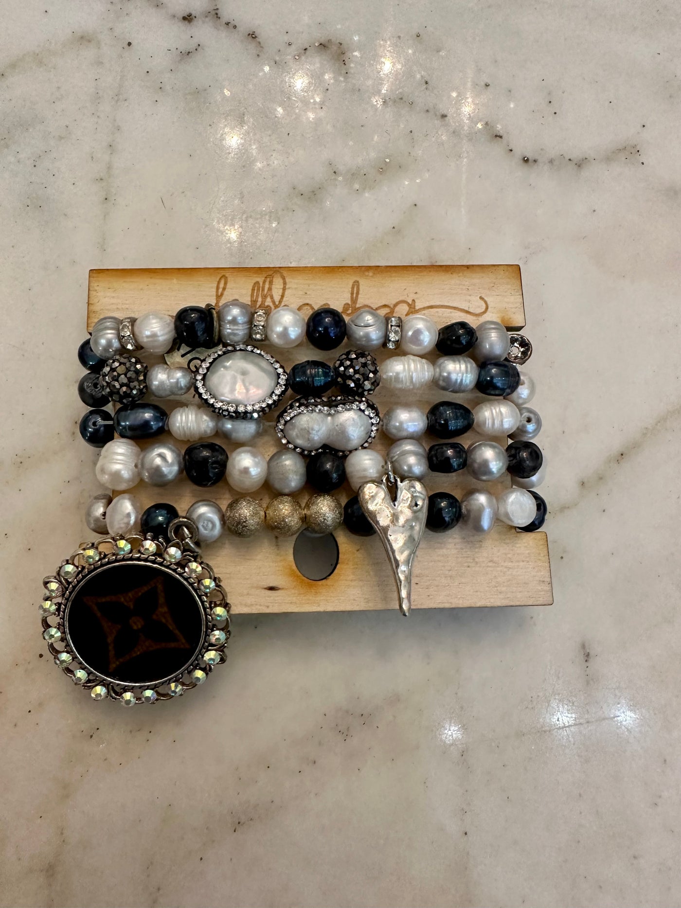 Paula Pearl Upcycled Bracelet Set