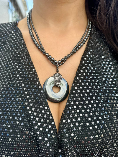 Nya Hematite Necklace