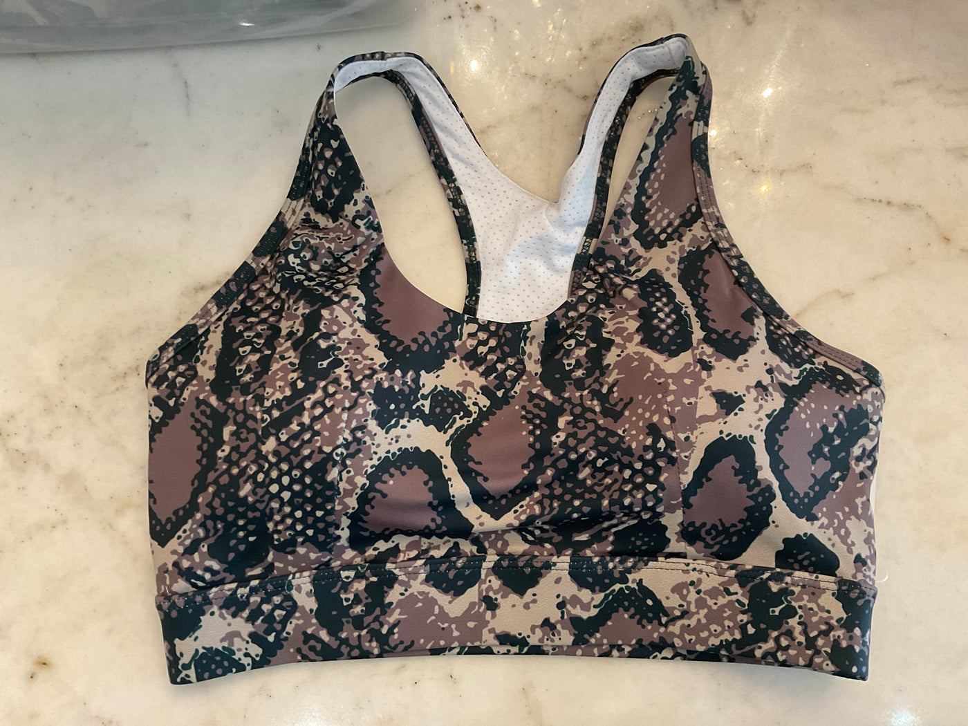 Snakeskin Sports Bra