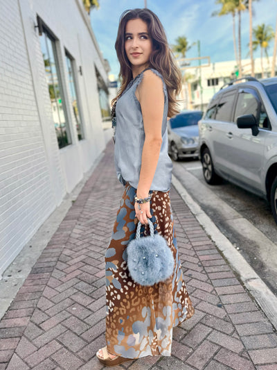 Pom Pom Pearl Mini Bucket Bag