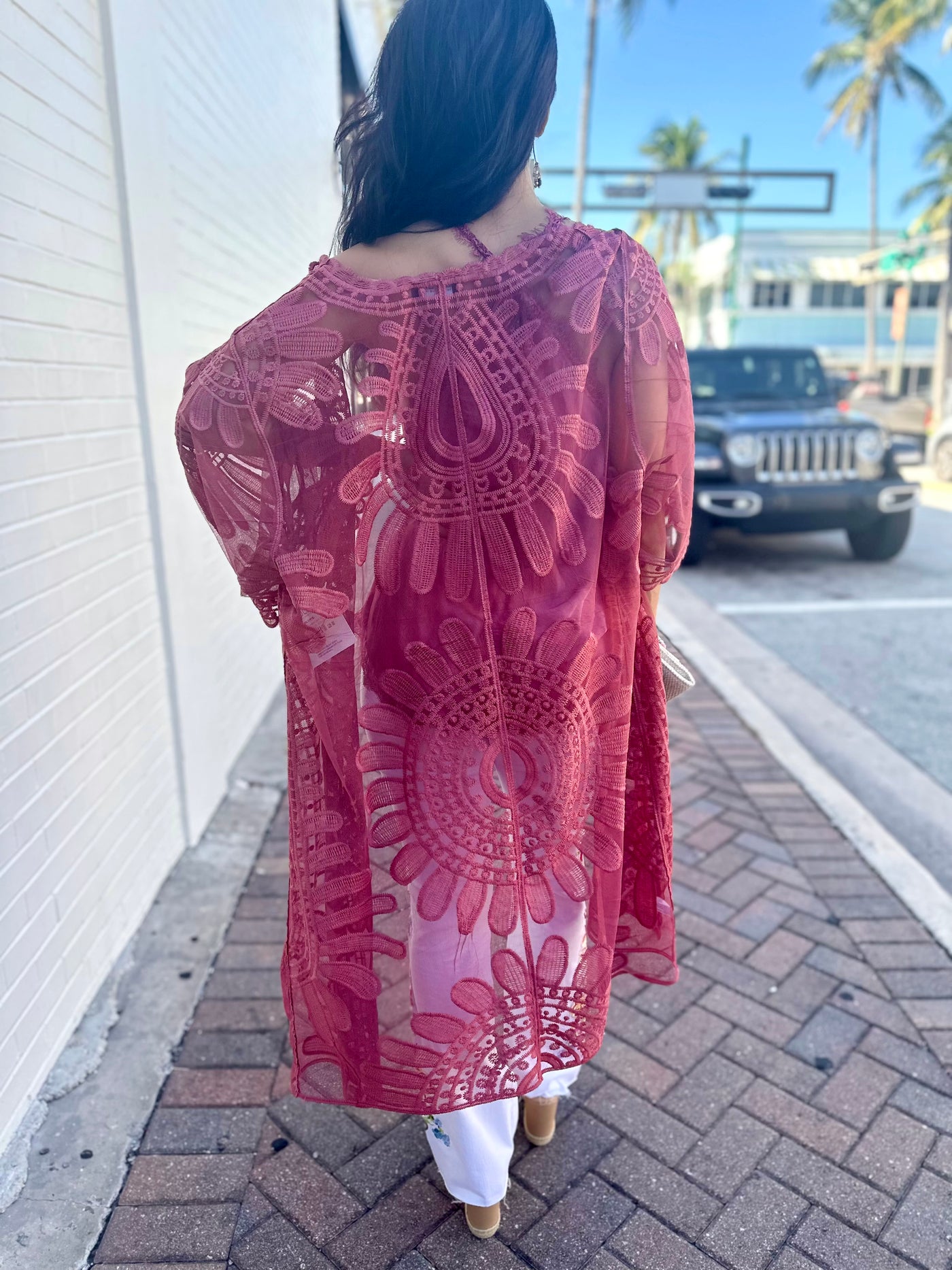 Summer Garden Lace Kimono