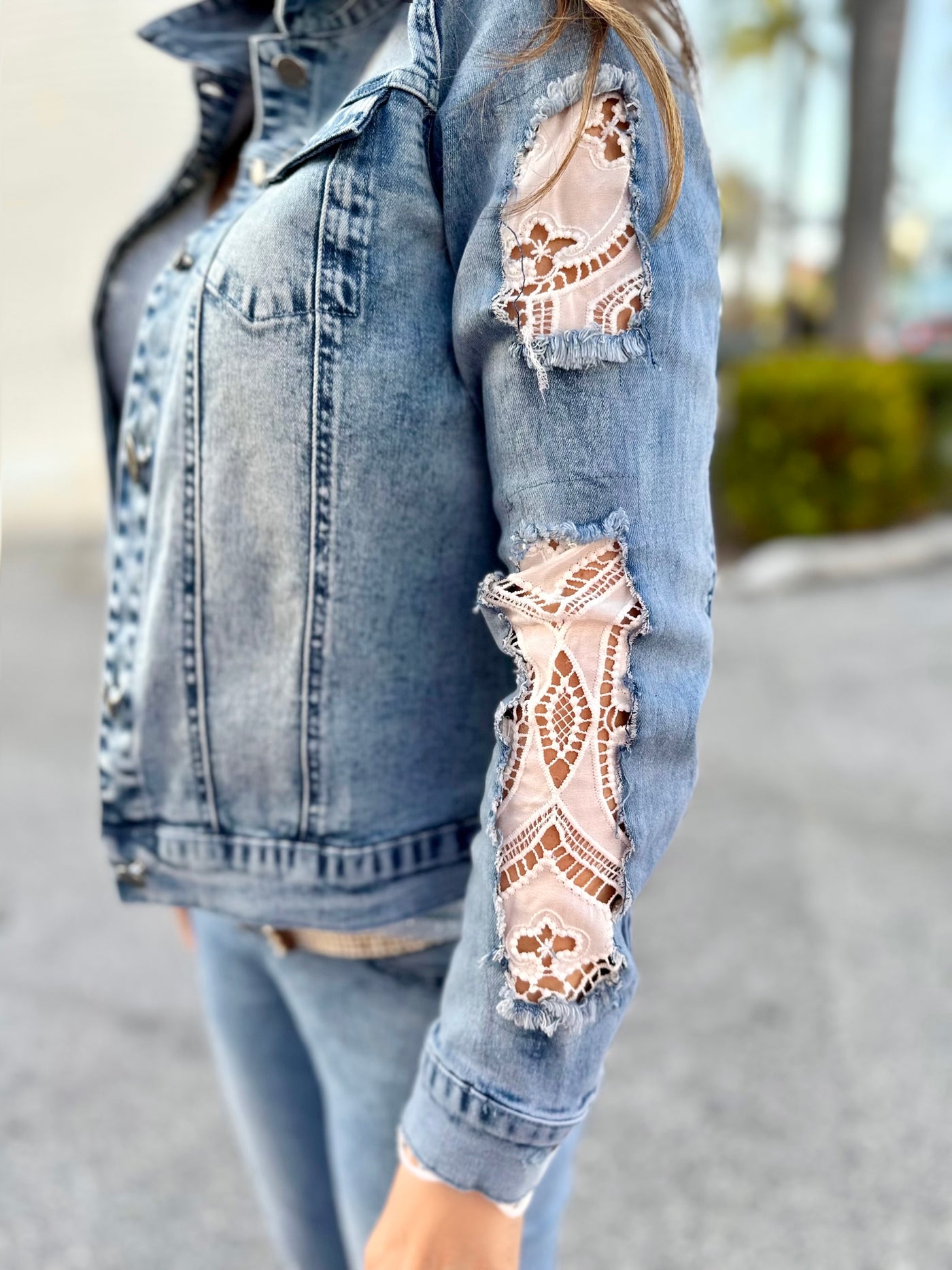 Lace & Denim Jean Jacket