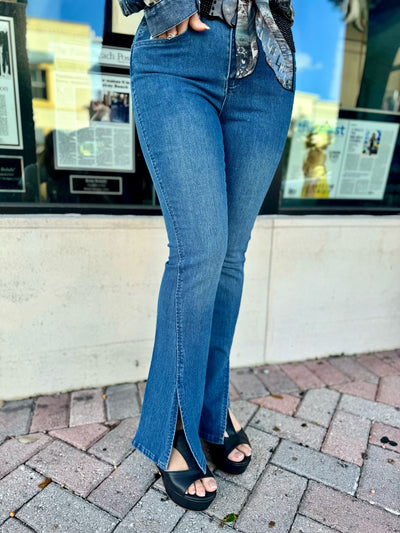 Fiona Front Slit Jeans