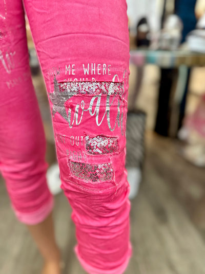 Rachel Sparkle Jogger Pants