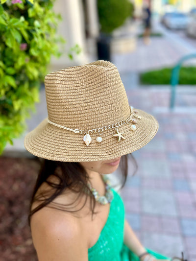 Seashell Straw Hat