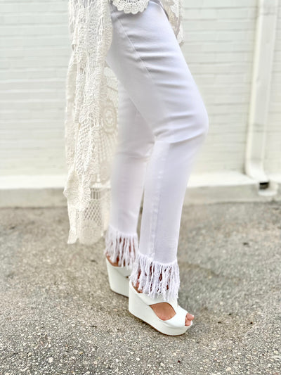 Fringe Hem Jeans