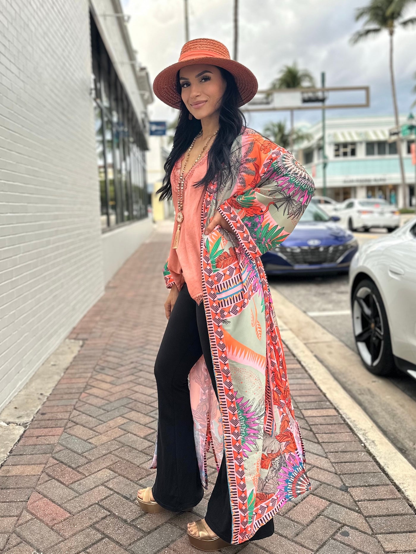 Colorful Bee Straw Hat