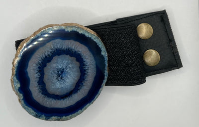 Indigo Agate Stone Stretch Belt