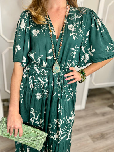 Jade Garden Maxi Dress