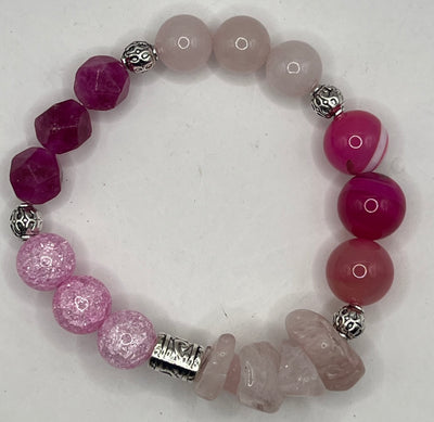 Stunning Prudence Pink Agate Bracelet