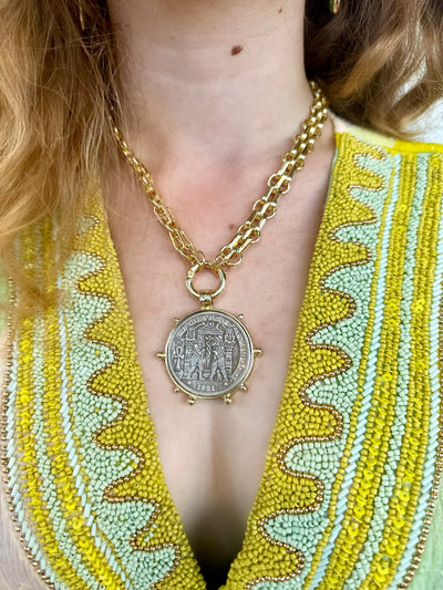 Pluribus Unum Coin Necklace