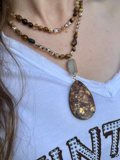 Annemarie Druzy Stone Necklace