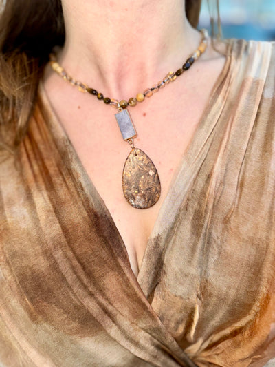 Annemarie Druzy Stone Necklace