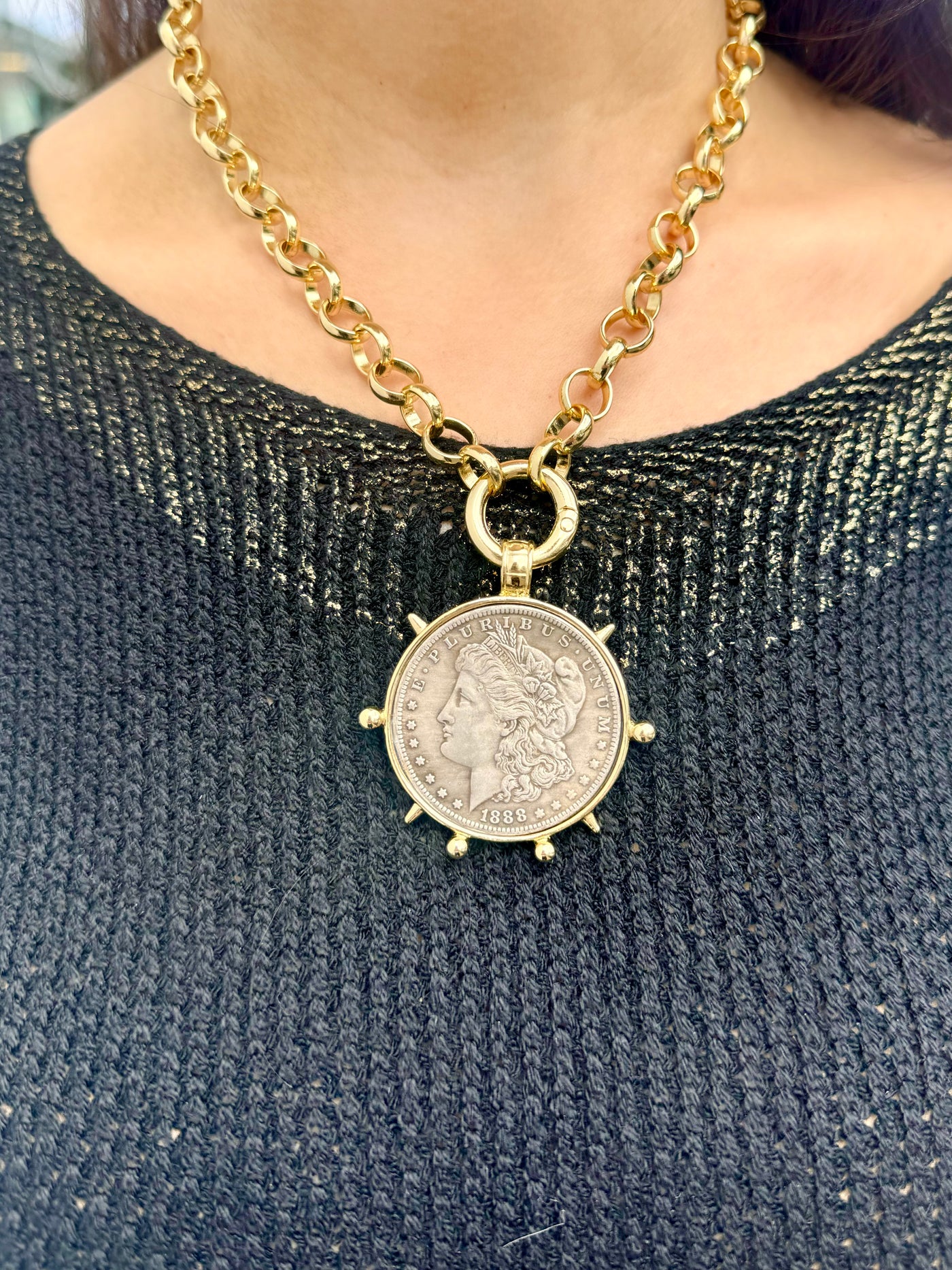 Liberty Link Coin Necklace