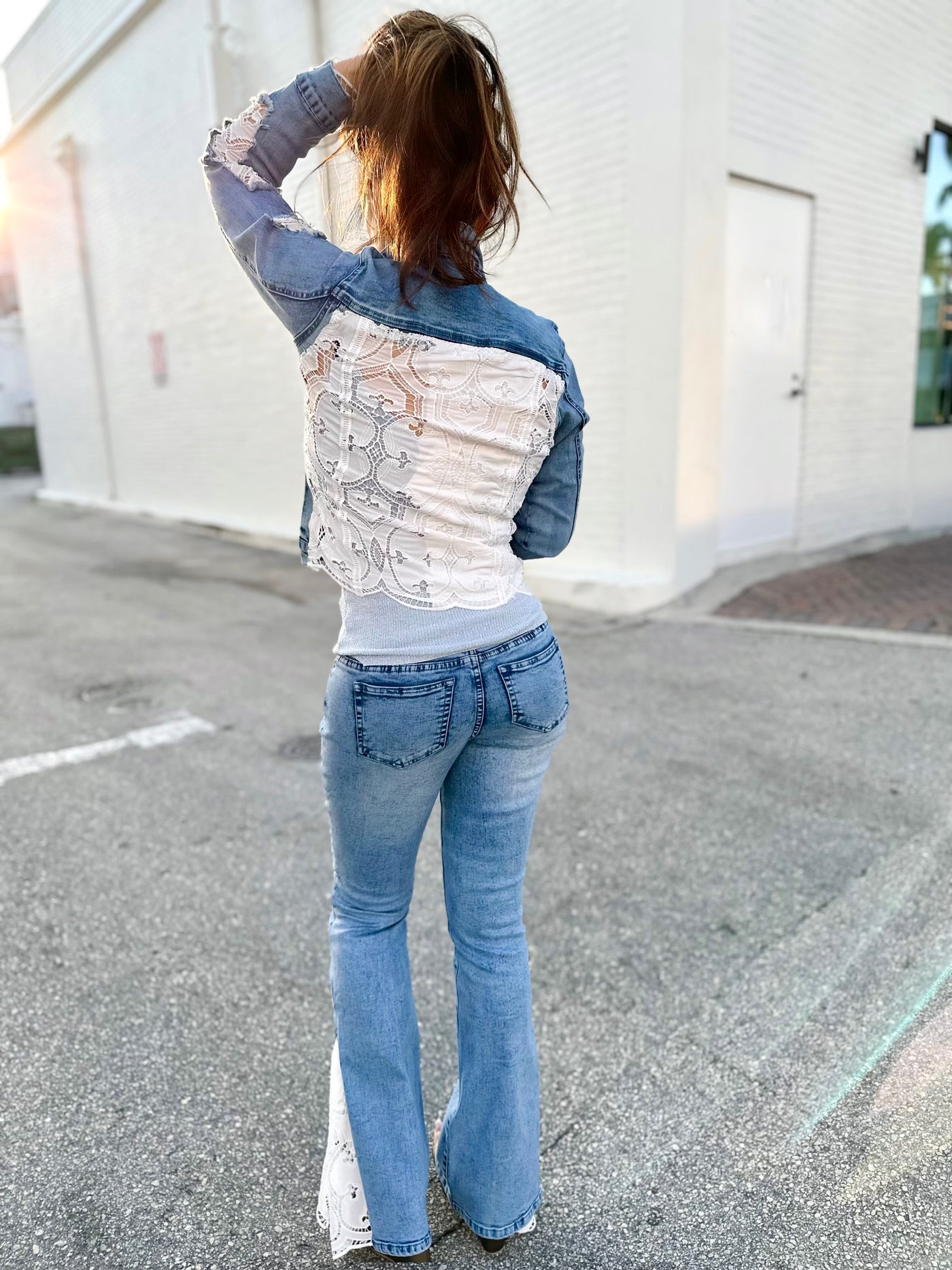 Lace & Denim Jean Jacket