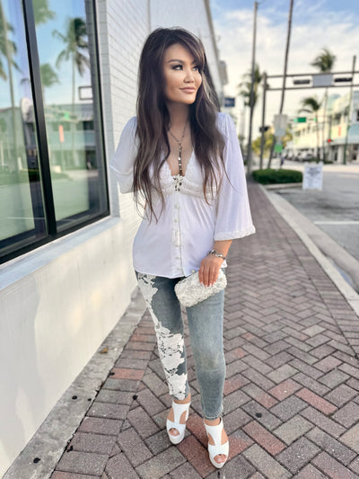 Lovely Lace Stretch Jeans