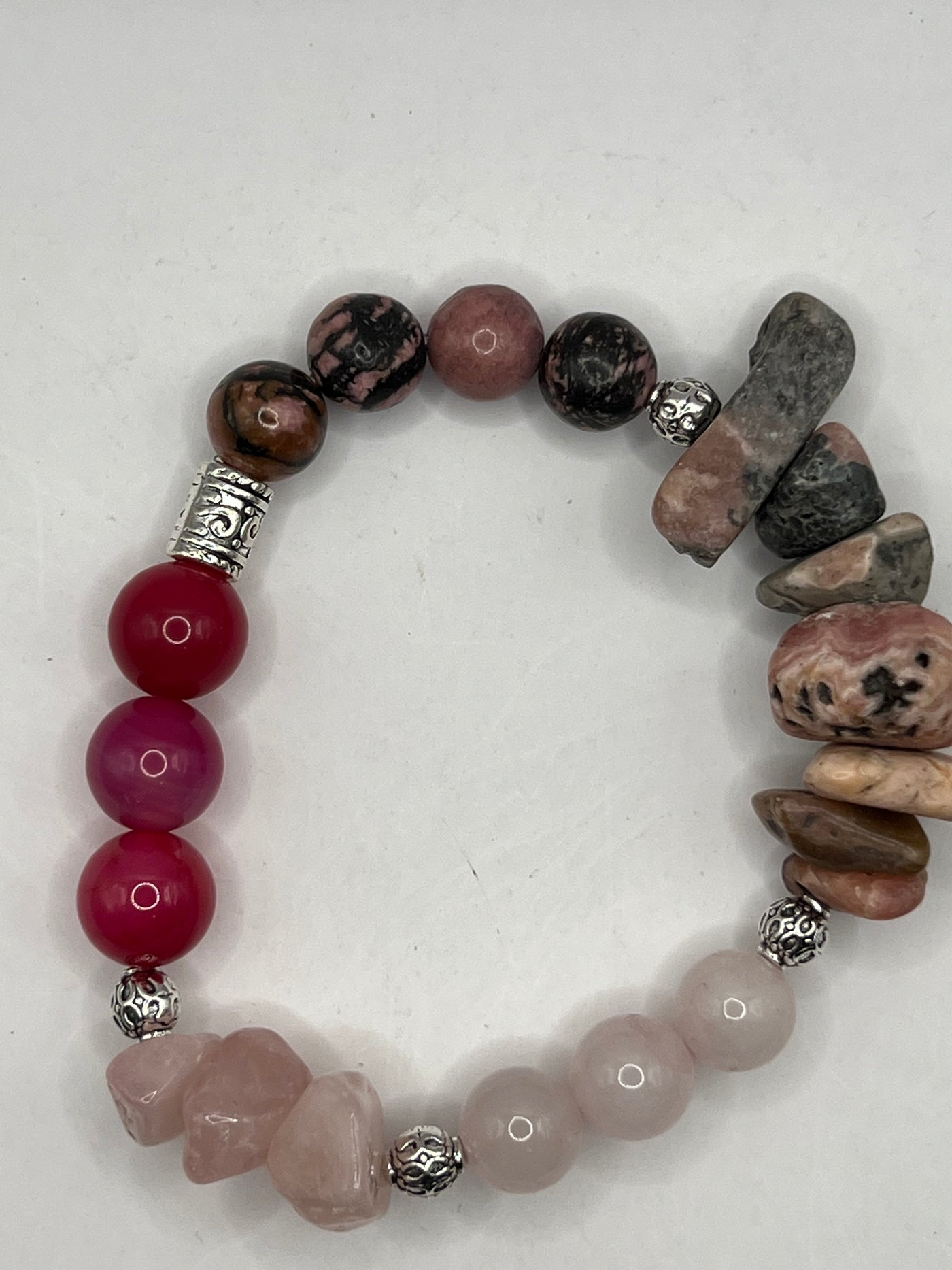 Stunning Prudence Pink Agate Bracelet