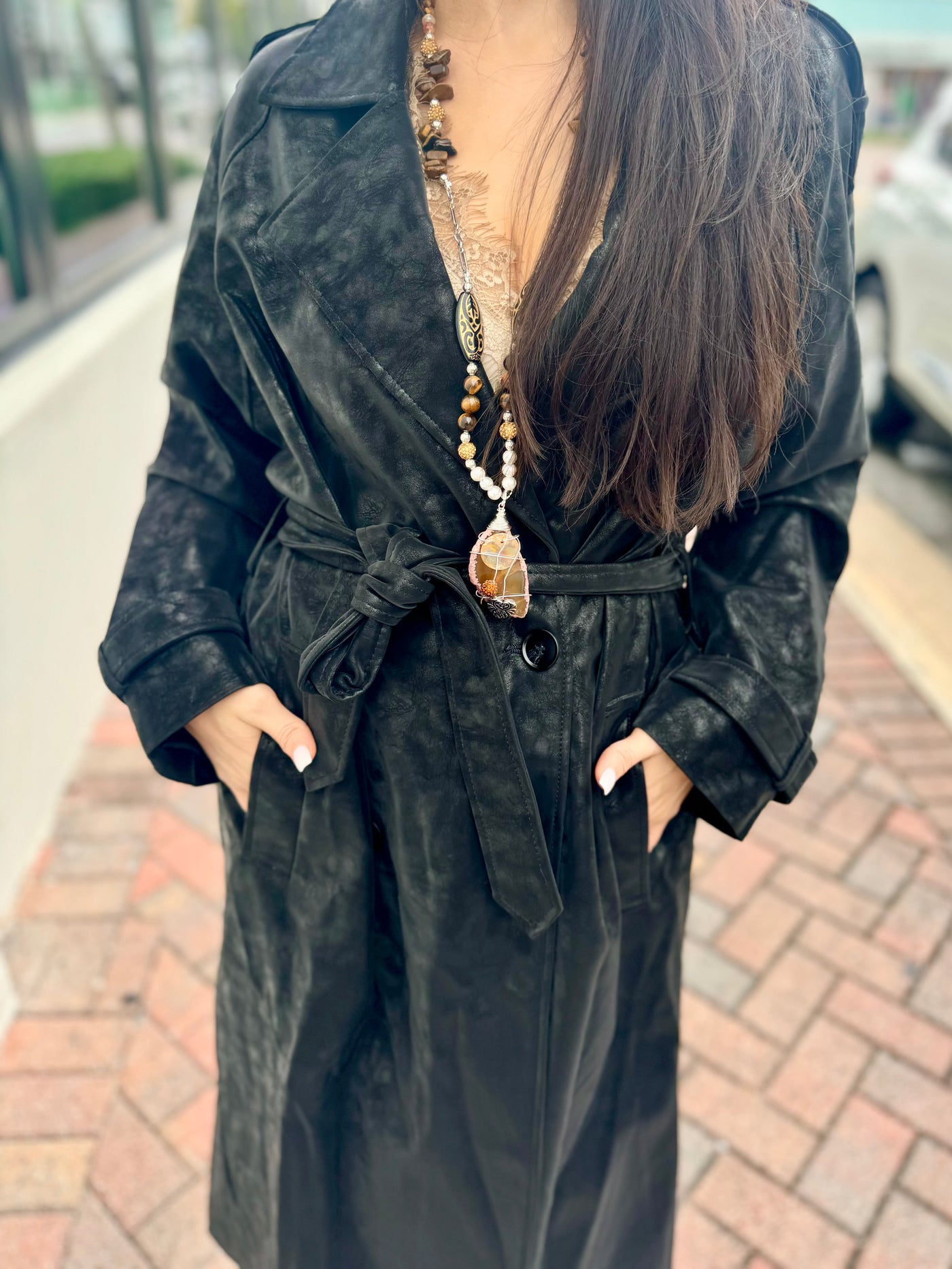 Mariana Microsuede Long Coat