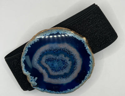 Indigo Agate Stone Stretch Belt