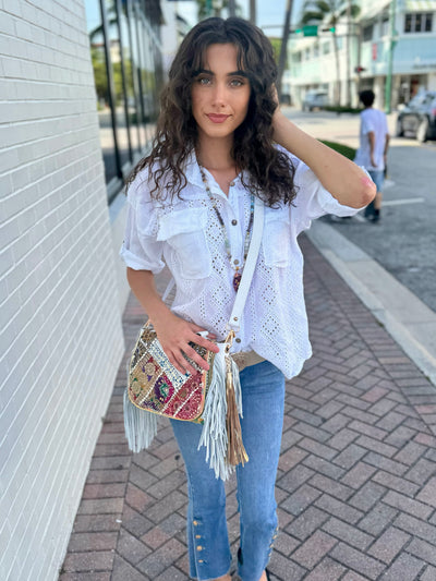 Brooklyn Button Flare Jean