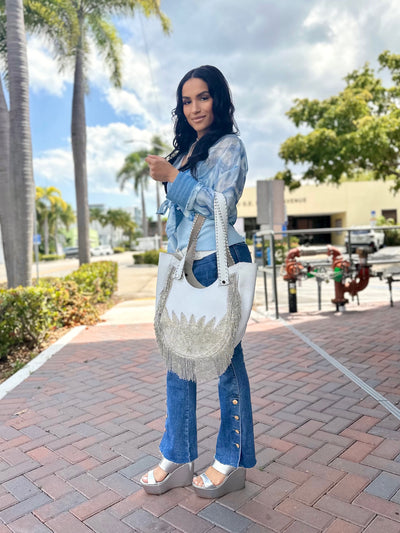 Brooklyn Button Flare Jean