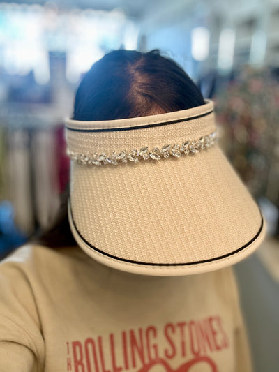 Glitter Tweed Visor Hat