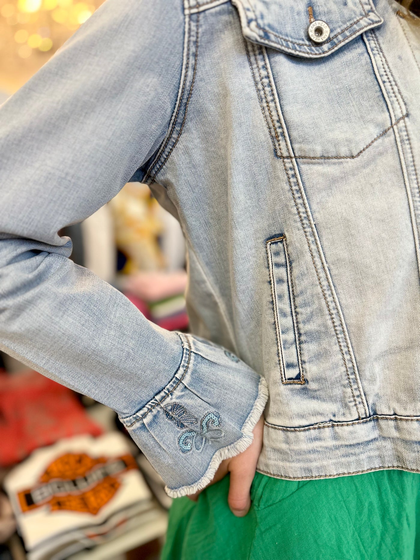 Emma Pearl Denim Jacket