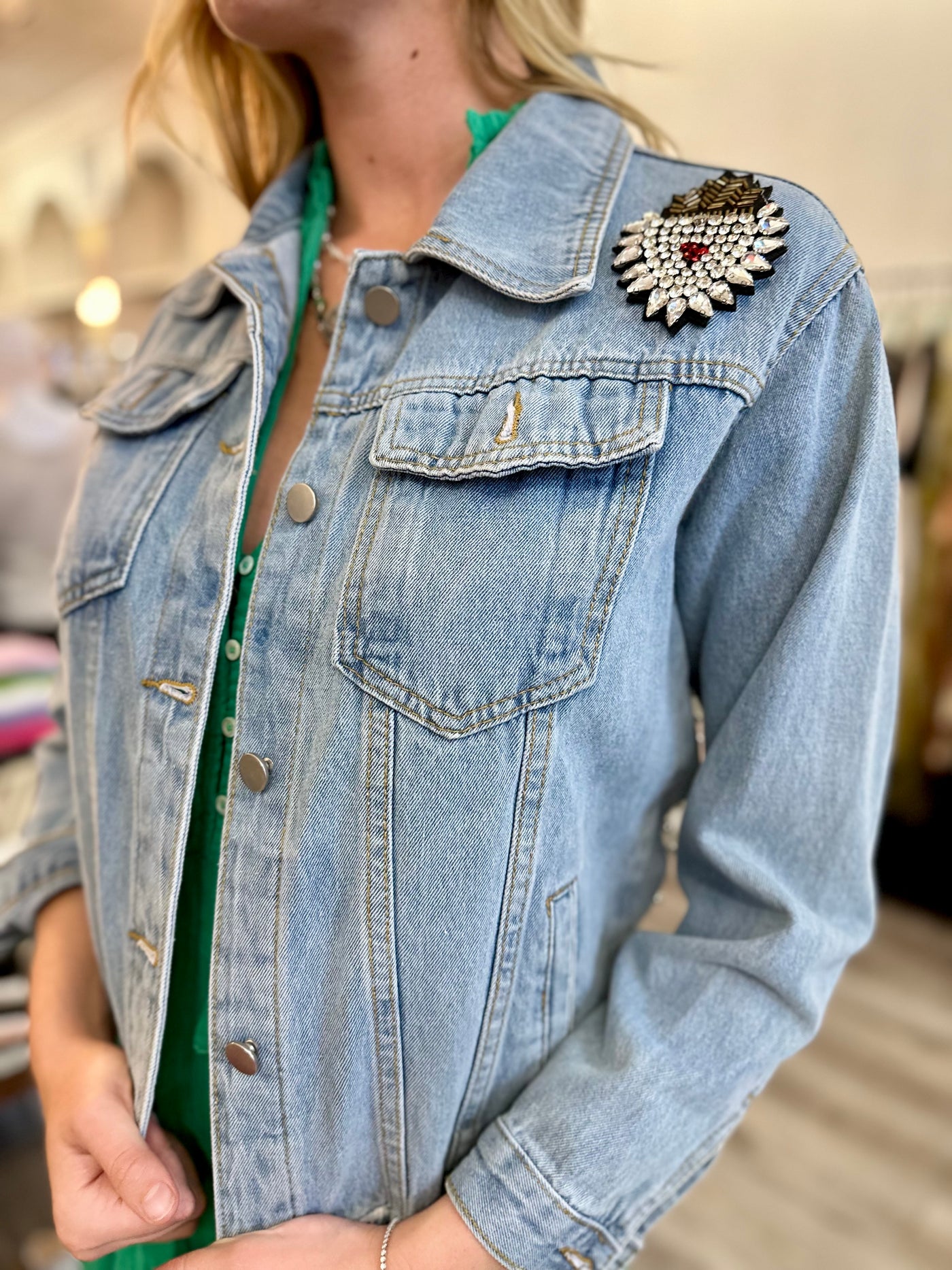 Pearl Denim Jacket